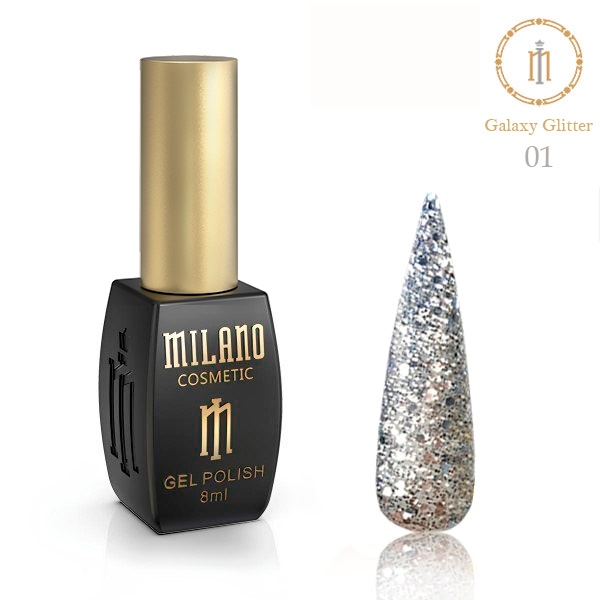Гель-лак Milano GALAXY GLITTER № 01