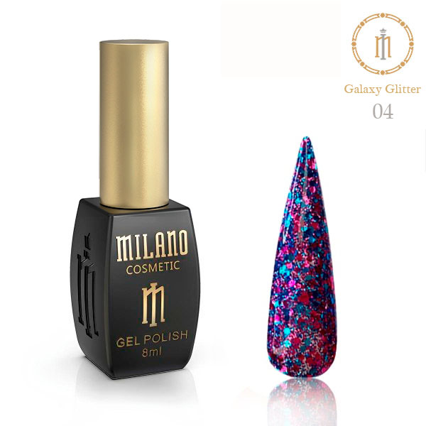 Гель-лак Milano GALAXY GLITTER № 04
