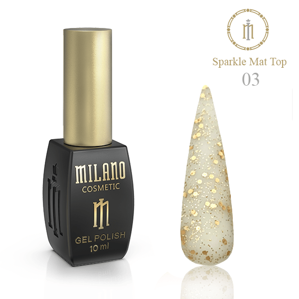 Sparkle Mat Top Milano 10 ml-  № 03
