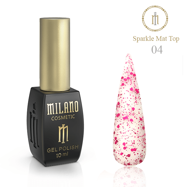 Sparkle Mat Top Milano 10 ml-  № 04