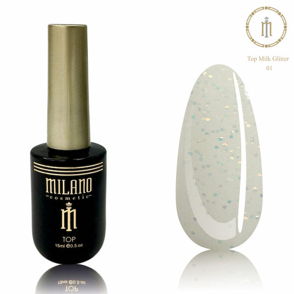 Top Milk Glitter Milano 15 мл- № 01