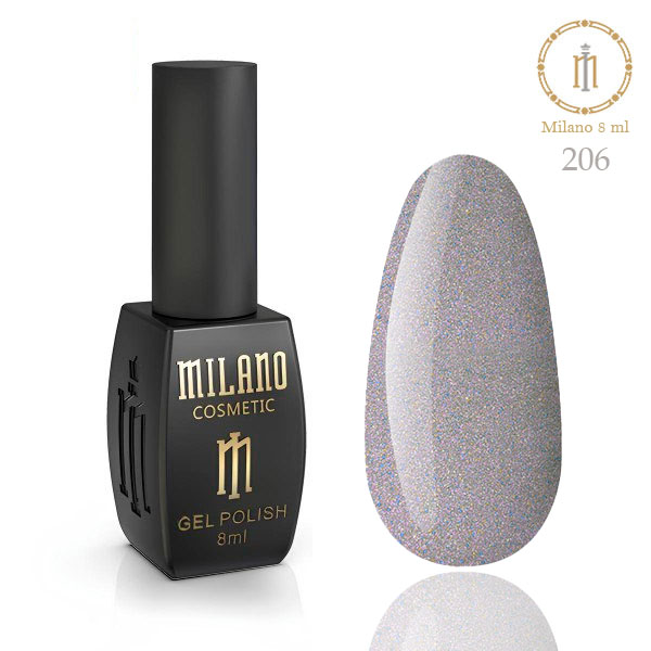 Гель-лак MILANO 8 мл № 206