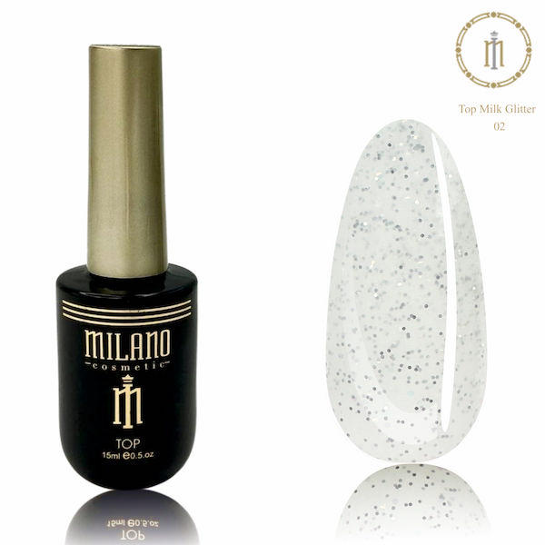 Top Milk Glitter Milano 15 мл- № 02