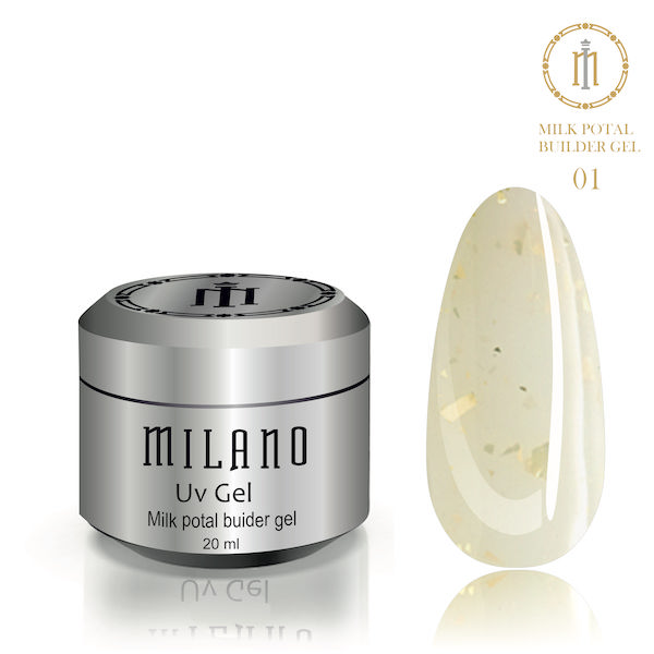 Uv Builder Gel Milano MILK POTAL № 01